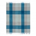 House of Juniper Block Check Herringbone Natural Teal